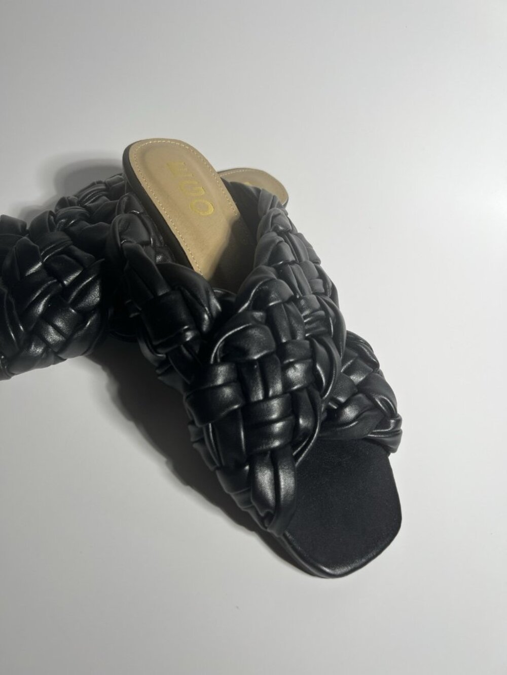EGO Braided Slide Sandals Black Women’s UK 7 US 9 - Picture 6 of 10